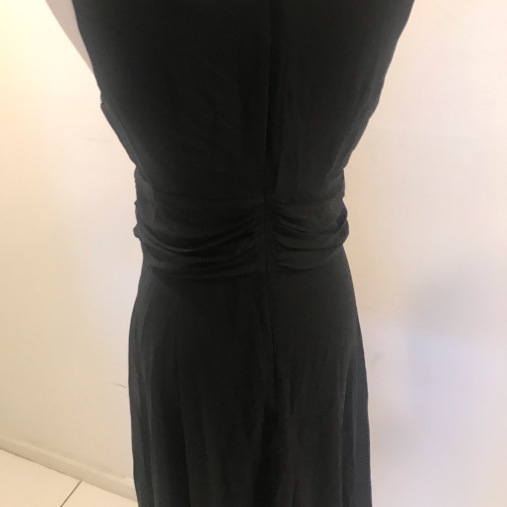 NWT Dress Barn Black Dress with Lace V Neck Sz 10 - Picture 3 of 7